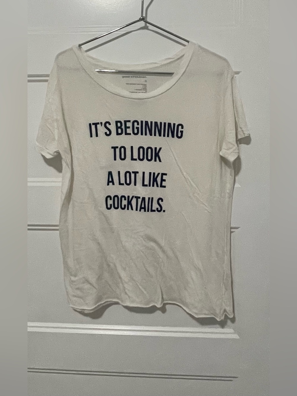 S - off white tee